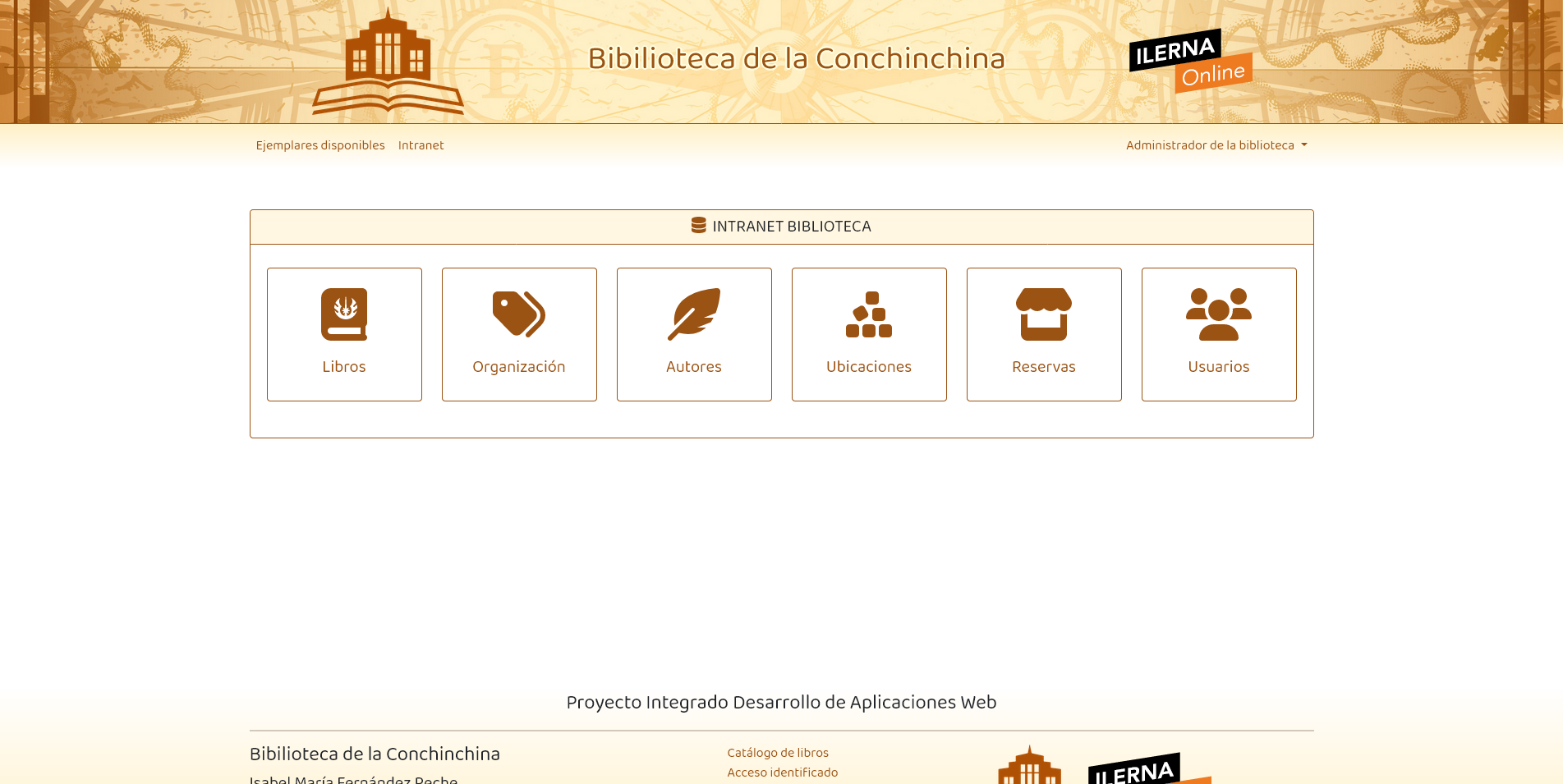 Intranet para la gestión de una biblioteca