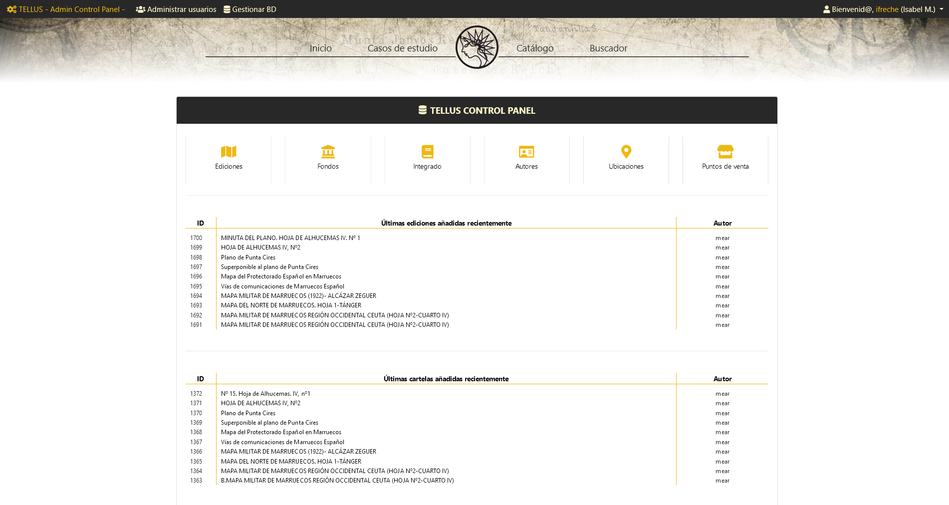 TELLUS: Cartografía Histórica